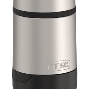 ALTA SERIES BY THERMOS Stainless Steel Food Jar 18 Ounce, Matte Steel/Espresso Black