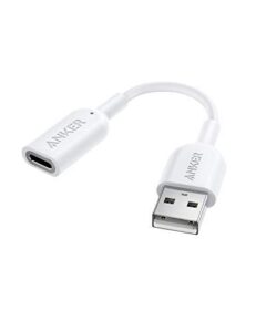 anker usb-a to lightning audio adapter cable, mfi certified female lightning dongle, supports volume control and mic for headphones, earphones, earbuds, and more.