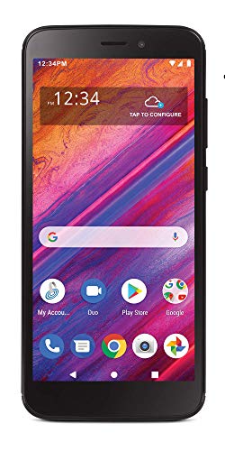 Total Wireless Blu View 1 4G LTE Prepaid Smartphone (Locked) - Black - 16GB - Sim Card Included - CDMA