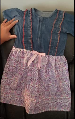 4.9 oz Denim Fabric,DIY for Sewing Crafting 60" by The Yard Dark Indigo Rose Flavor