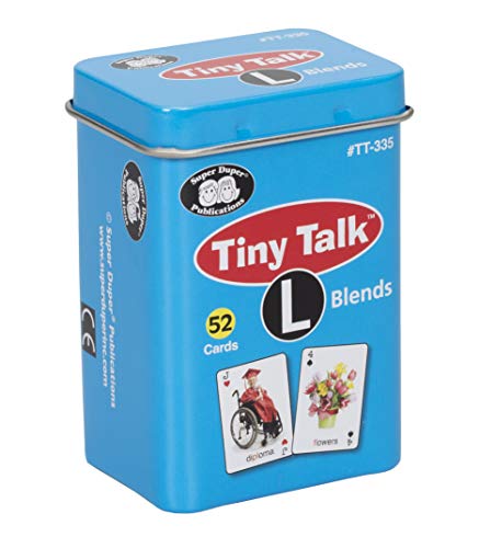 Super Duper Publications | Tiny Talk Articulation and Language L Blends Sound Photo Flash Cards | Educational Resource for Children