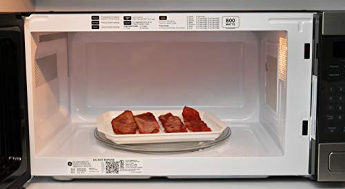 HOME-X Microwaveable Bacon Tray, Bacon Serving Dish