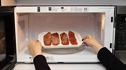 HOME-X Microwaveable Bacon Tray, Bacon Serving Dish