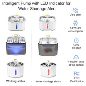 Wonder Creature Cat Water Fountain Pump, Replacement Pump for Round, Cubic and Crystal Cat Water Fountain, Pet Fountain Pump