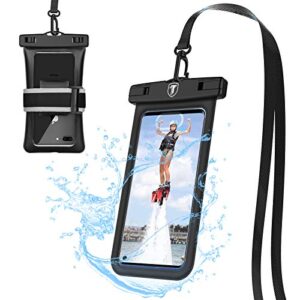 tiflook waterproof phone pouch floating case bag holder for samsung galaxy s22 ultra s21 ultra s20 fe s10 a02s a03s a12 a13 a32 a53 note 20 ultra moto g stylus g pure g power g play lg stylo 6 5,black