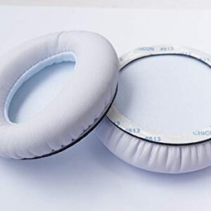 Repair Parts Ear Pads Cushion Earmuff for COWIN E7 / E7 Pro Active Noise Cancelling Headphone (White)