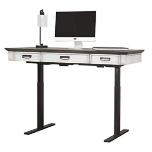 martin furniture electric sit/stand desk, white