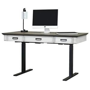 Martin Furniture Electric Sit/Stand Desk, White