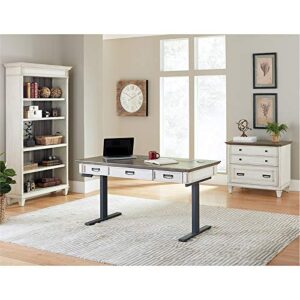 Martin Furniture Electric Sit/Stand Desk, White