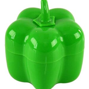 HOME-X Green Bell Pepper Holder, Vegetable Keeper, Food Saver, Useful Kitchen Gadgets