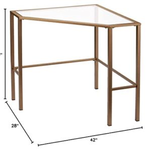 Southern Enterprises Keaton Desk, Soft Gold