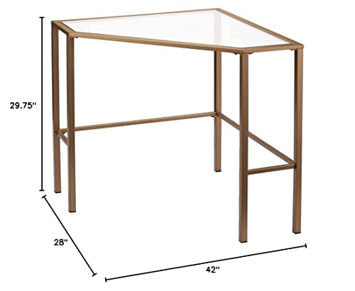 Southern Enterprises Keaton Desk, Soft Gold