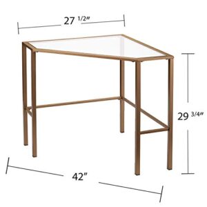 Southern Enterprises Keaton Desk, Soft Gold