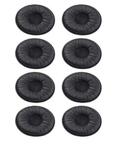 tvoip 4 pair ear cushions leatherette spare replacement earpads for plantronics supra plus encore and most standard size 50mm office telephone headsets h251 h251n h261 h261n h351 h351n h361 h361n