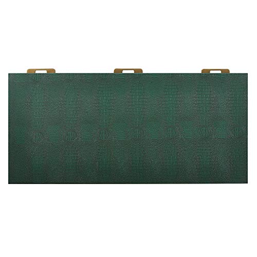 Southern Enterprises Carabelle Desk, Textured Emerald Alligator, Gold