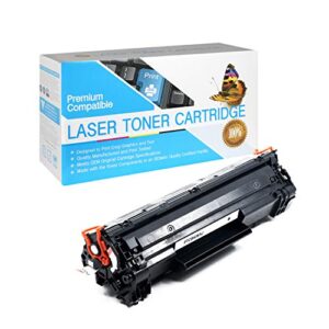 suppliesoutlet compatible toner cartridge replacement for hp 36a / cb436a (jumbo black,1 pack)