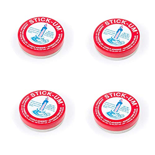 Fox Run Stick-Um Candle Adhesive, 0.5-Ounce, 4 Pack