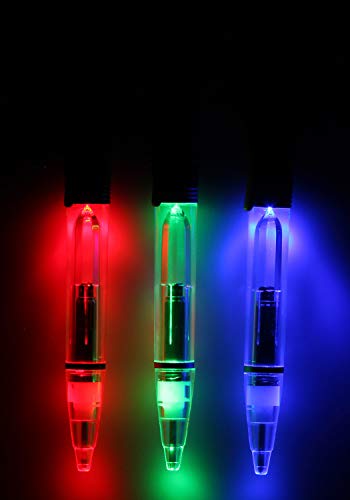 Bioworld Star Wars Light-Up Lightsaber Refillable Ink Pens 3 PC Set - Darth Vader, Skywalker, and Obi-Wan