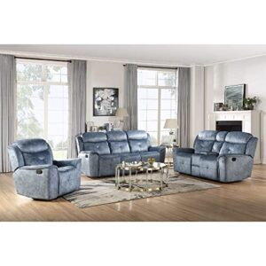 ACME Mariana Sofa (Motion) - - Silver Blue Fabric