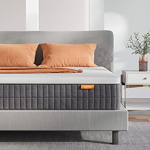 Sweetnight 12 Inch Queen Size Mattress in Box, Pillow Top Gel Memory Foam Mattress for Motion Isolation & Cool Sleep, Flippable Comfort from Soft to Medium Firm, Sunkiss