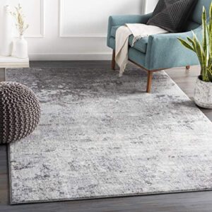 artistic weavers choukri modern abstract area rug,6'7" x 9',silver gray