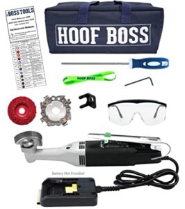 basic horse hoof trimmer set - battery powered – requires 20 volt battery not included