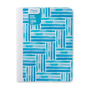 Mead Composition Books/Notebooks, Wide Ruled Paper Composition Notebook, 100 Sheets (200 Pages), Fashion Designs - (6 Pack)