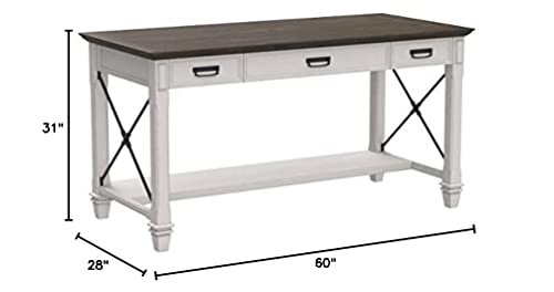 Martin Furniture Writing Table, White