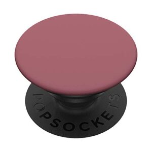 rose pink - matte blush for women, girls - plain solid color popsockets popgrip: swappable grip for phones & tablets