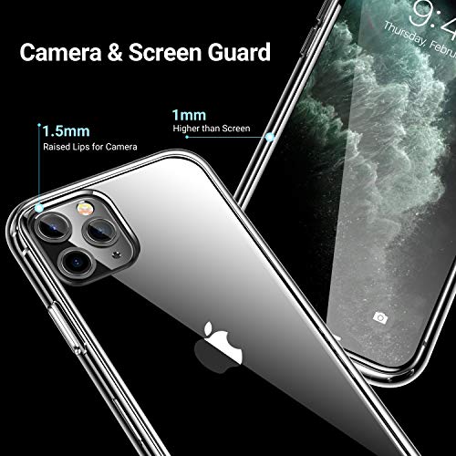 CASEKOO Crystal Clear Designed for iPhone 11 Pro Max Case, [Not Yellowing] [Military Grade Drop Tested] Shockproof Protective Phone Cases Slim Thin Cover (6.5 inch) 2019, Clear