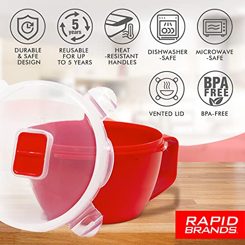 Rapid Cup Noodle/Soup Bowl | Microwave Soup & Noodles in Minutes | Perfect for Dorm, Small Kitchen, or Office | Dishwasher-Safe, Microwaveable, & BPA-Free