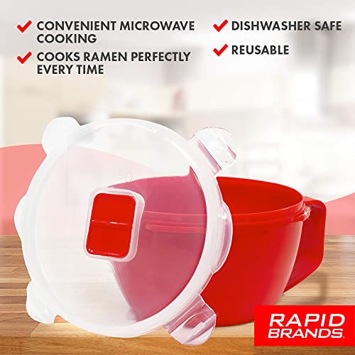 Rapid Cup Noodle/Soup Bowl | Microwave Soup & Noodles in Minutes | Perfect for Dorm, Small Kitchen, or Office | Dishwasher-Safe, Microwaveable, & BPA-Free