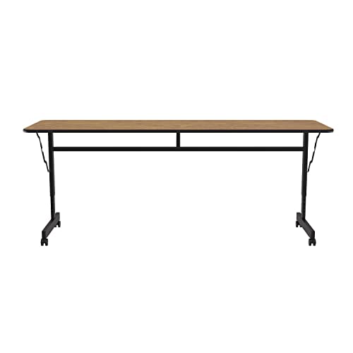 Correll Econline Flip Top Table, 24" x72, Medium Oak