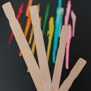 12 Inch Paint Sticks, Box of 25 Hardwood Paint Stirrers, Wood Mixing Paddles for Epoxy or Resin, Garden or Library Markers by Woodpeckers