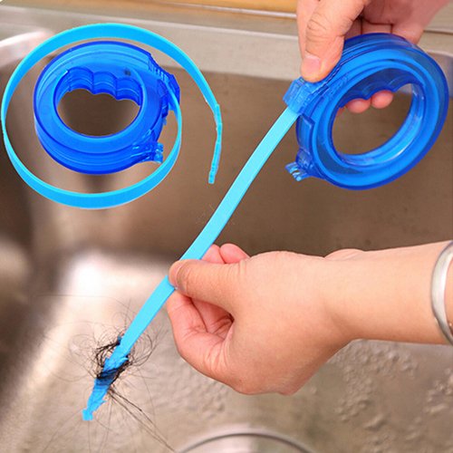 Mggsndi Hair Drain Clog Remover Cleaning Tool, Drain Sink Brush Cleaner Unclog Sink Tub Snake Hair Removal Tool for Home Bath Toilets, Bathroom, Shower, Kitchen Clogged Pipe Bathtub