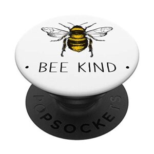 bee kind summer feminist be kind kindness gift for men women popsockets popgrip: swappable grip for phones & tablets