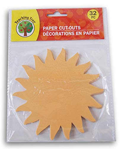 Teaching Tree Paper Cut-Outs - Orange Sun - 32 Count