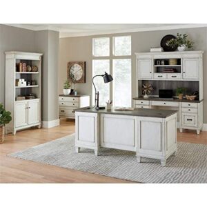 Martin Furniture Double Pedestal Desk, White