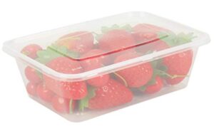 tosnail 50 pack 25 oz. plastic food storage containers with lids meal prep containers - clear