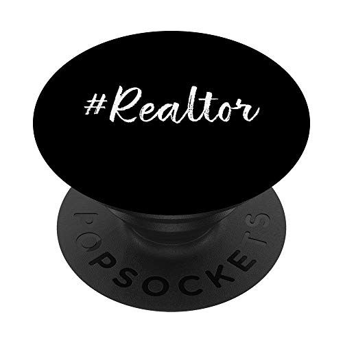 Hashtag Realtor Real Estate Agent Business Gifts Funny Quote PopSockets PopGrip: Swappable Grip for Phones & Tablets