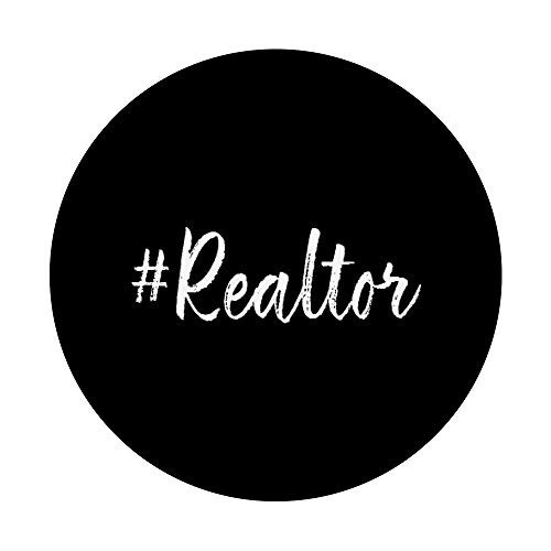 Hashtag Realtor Real Estate Agent Business Gifts Funny Quote PopSockets PopGrip: Swappable Grip for Phones & Tablets