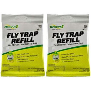 rescue! reusable fly trap bait refill – outdoor use - 2 pack