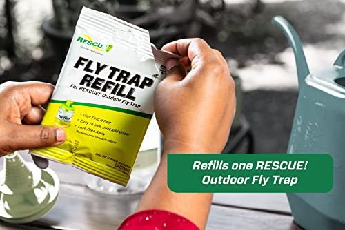 RESCUE! Reusable Fly Trap Bait Refill – Outdoor Use - 2 Pack