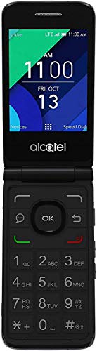 Alcatel GO Flip 2 4G LTE FlipPhone Bluetooth WiFi MP3 Camera Good for Elderly - GSM Unlocked (4 GB + 32 GB SD Bundle)