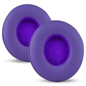 solo 3 earpads replacement solo 2 ear pads memory foam ear cushion compatible with beats by dre solo3/solo2 wireless on ear headphones only (pop purple)