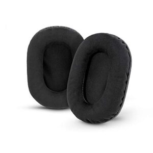 brainwavz replacement micro suede earpads for sony mdr 7506, v6, cd900st, memory foam ear pad & suitable for other on ear headphones, micro suede black