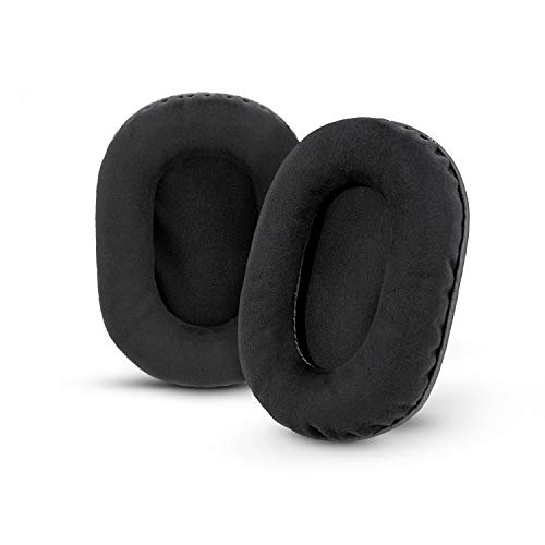 BRAINWAVZ Replacement Micro Suede Earpads for Sony MDR 7506, V6, CD900ST, Memory Foam Ear Pad & Suitable for Other On Ear Headphones, Micro Suede Black