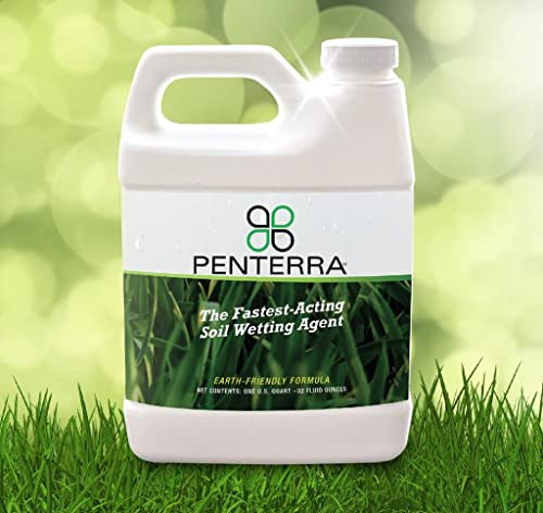 Penterra Soil Penetrant and Wetting Agent – Promotes Water Movement and Root Absorption to Deter Erosion and Improve Nutrient Uptake for Hardier Landscaping and Water Conservation