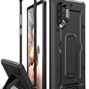 ArmadilloTek Vanguard Designed for Samsung Galaxy Note 10+Plus Case (2019 Release) Military Grade Full-Body Rugged with Kickstand Without Built-in Screen Protector - Black