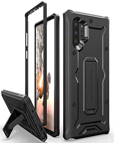 ArmadilloTek Vanguard Designed for Samsung Galaxy Note 10+Plus Case (2019 Release) Military Grade Full-Body Rugged with Kickstand Without Built-in Screen Protector - Black